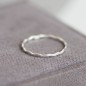 Skinny wave ring - tiny stackable ring