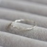 Skinny wave ring - tiny stackable ring