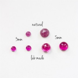 Ruby ring - skinny stackable ring with Ruby gemstone, July birthstone