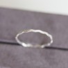 Skinny wave ring - tiny stackable ring