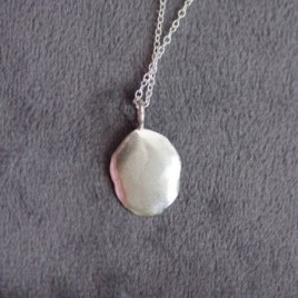 Grass - nature inspired necklace with grass spike texture