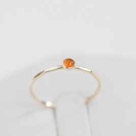 Carnelian ring - skinny stackable