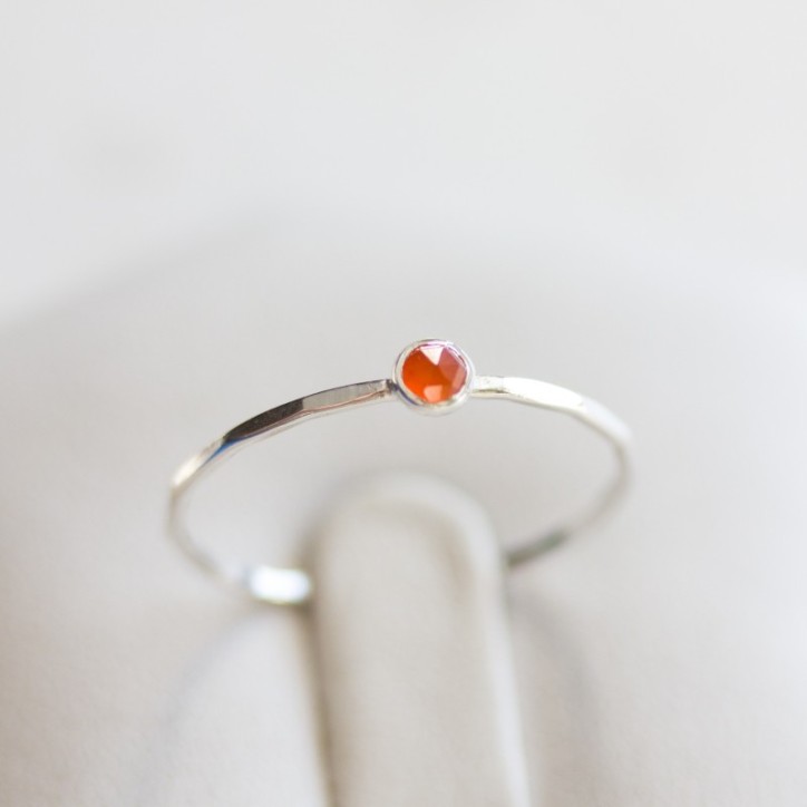 Carnelian ring - skinny stackable Carnelian ring - skinny stackable