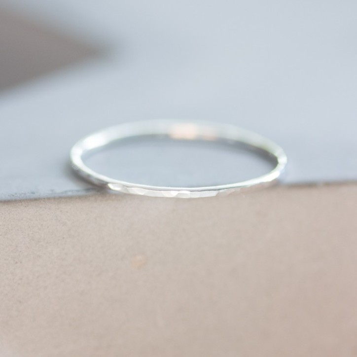 Skinny textured ring - tiny stackable ring Skinny textured ring - tiny stackable ring