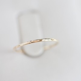 Skinny textured ring - tiny stackable ring