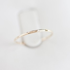 Skinny textured ring - tiny stackable ring