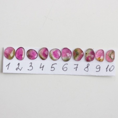 Bi-color Tourmaline ring - skinny stackable ring