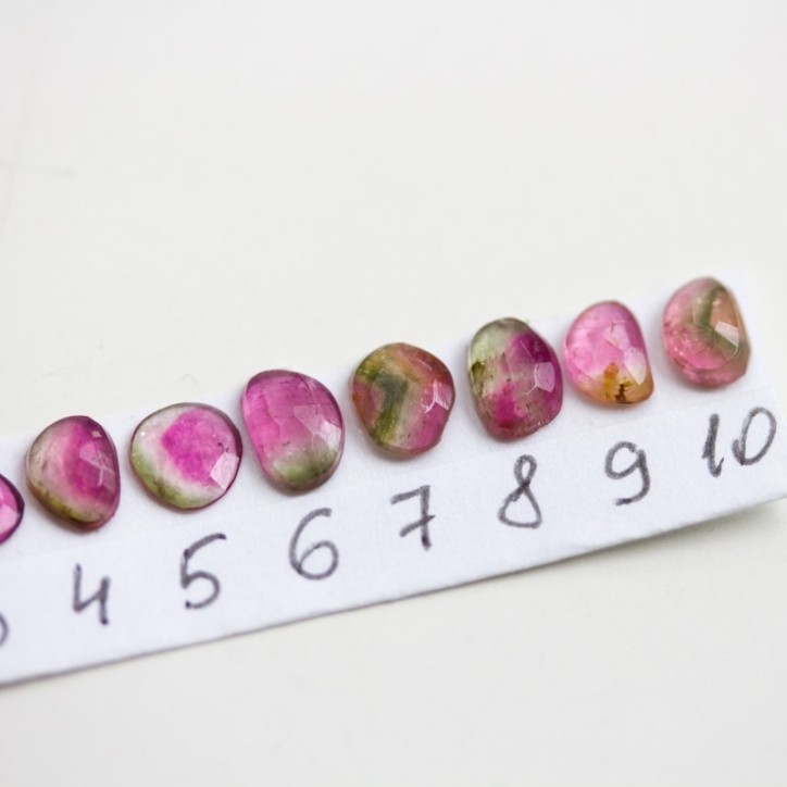 Bi-color Tourmaline ring - skinny stackable ring Bi-color Tourmaline ring - skinny stackable ring