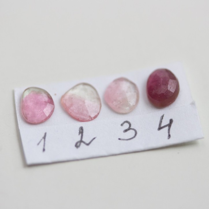 Pink Tourmaline ring - stackable ring with pink rose cut Tourmaline Pink Tourmaline ring - stackable ring with pink rose cut Tourmaline