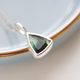 Green-black Tourmaline necklace