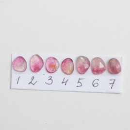 Bi-color Tourmaline ring - skinny stackable ring