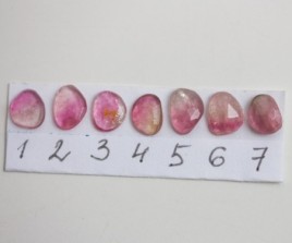 Bi-color Tourmaline ring - skinny stackable ring