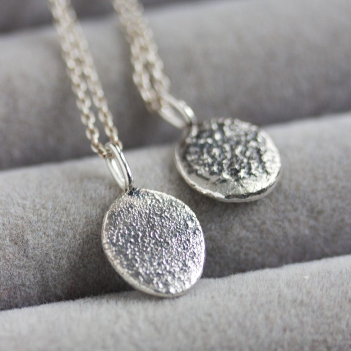 Textured sterling silver pendant Textured sterling silver pendant