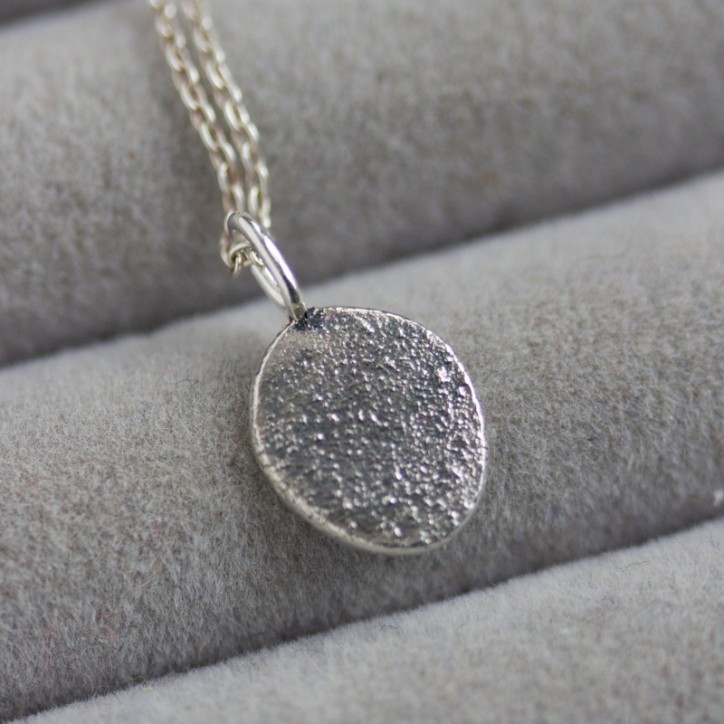 Textured sterling silver pendant Textured sterling silver pendant