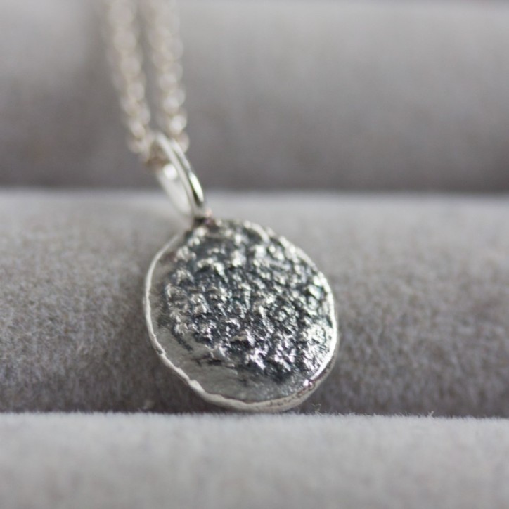 Textured sterling silver pendant Textured sterling silver pendant