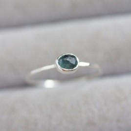 Natural blue Australian parti-Sapphire ring