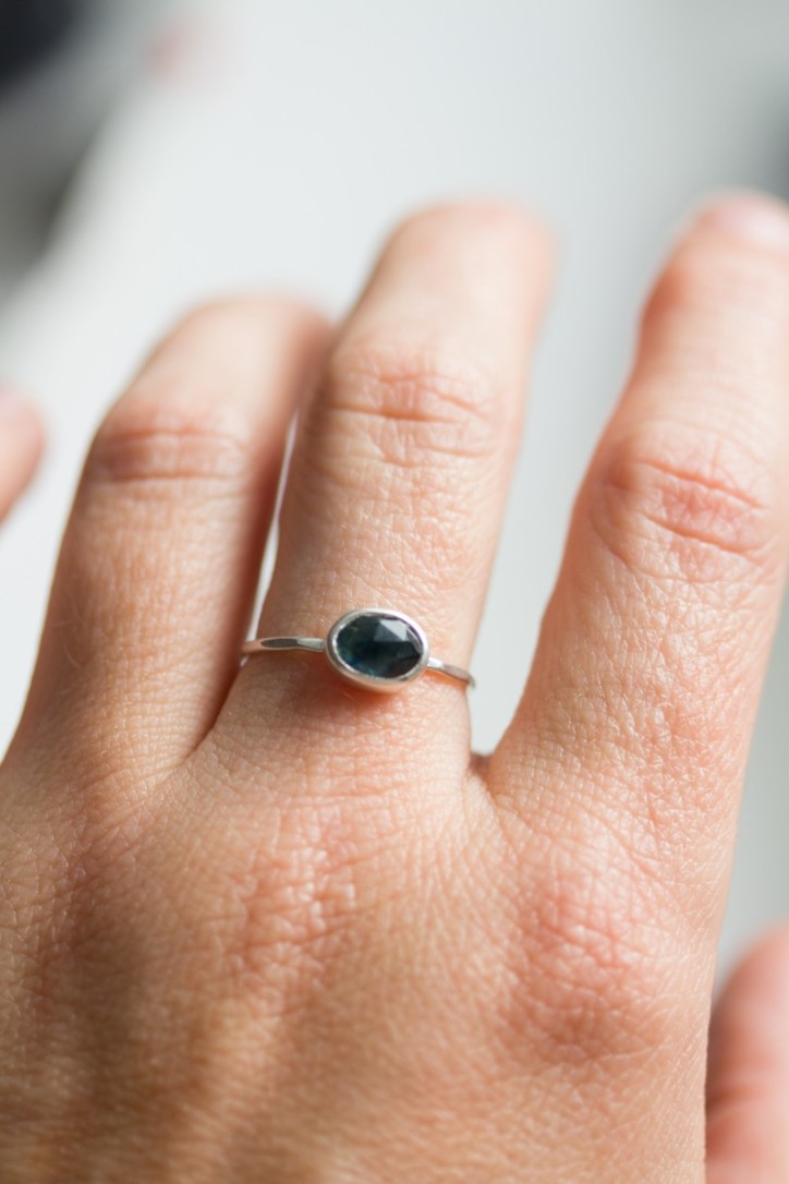 Natural blue Australian parti-Sapphire ring Natural blue Australian parti-Sapphire ring