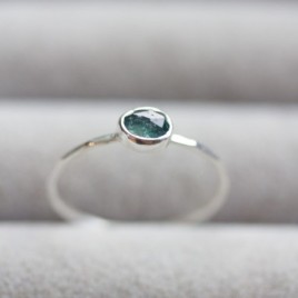Natural blue Australian parti-Sapphire ring