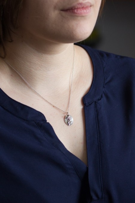Flowering Grass - nature inspired necklace with grass flowers texture